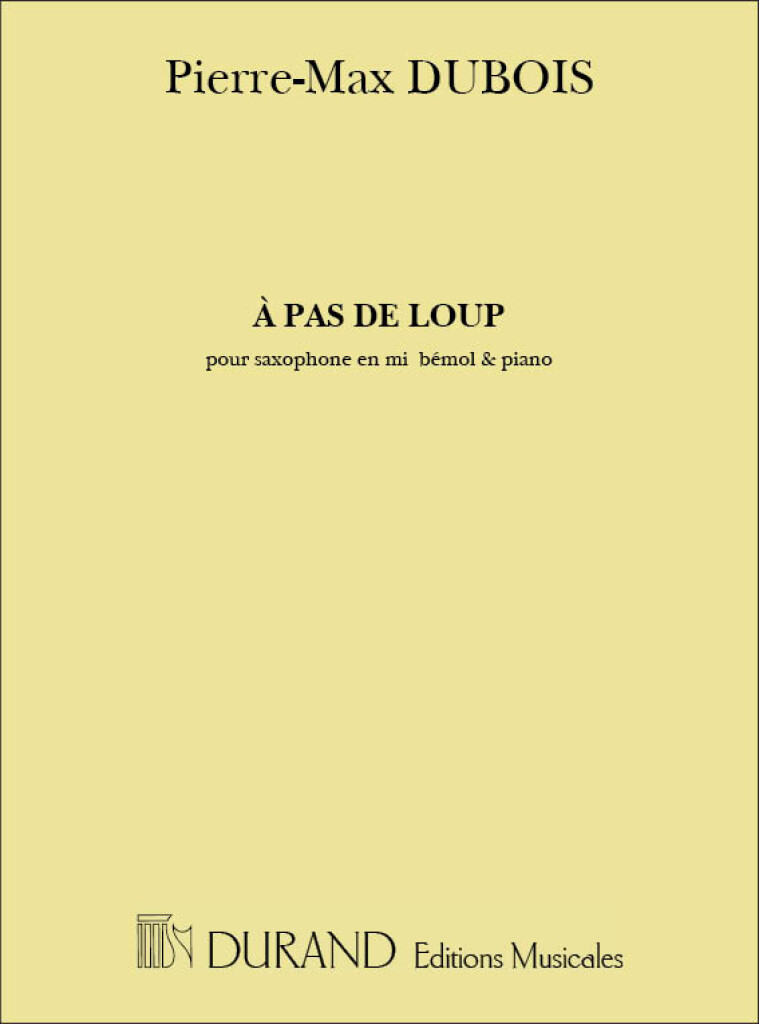 A Pas De Loup Sax Mib-Piano